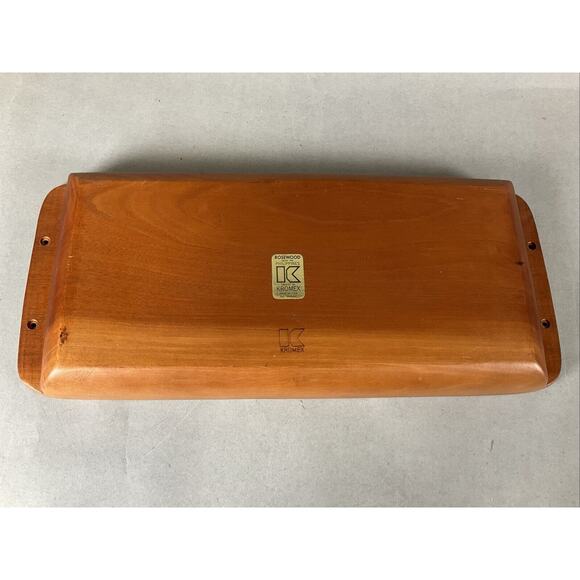 Vintage Kromex Rosewood Divided Serving Tray Made in USA - Picture 3 of 3